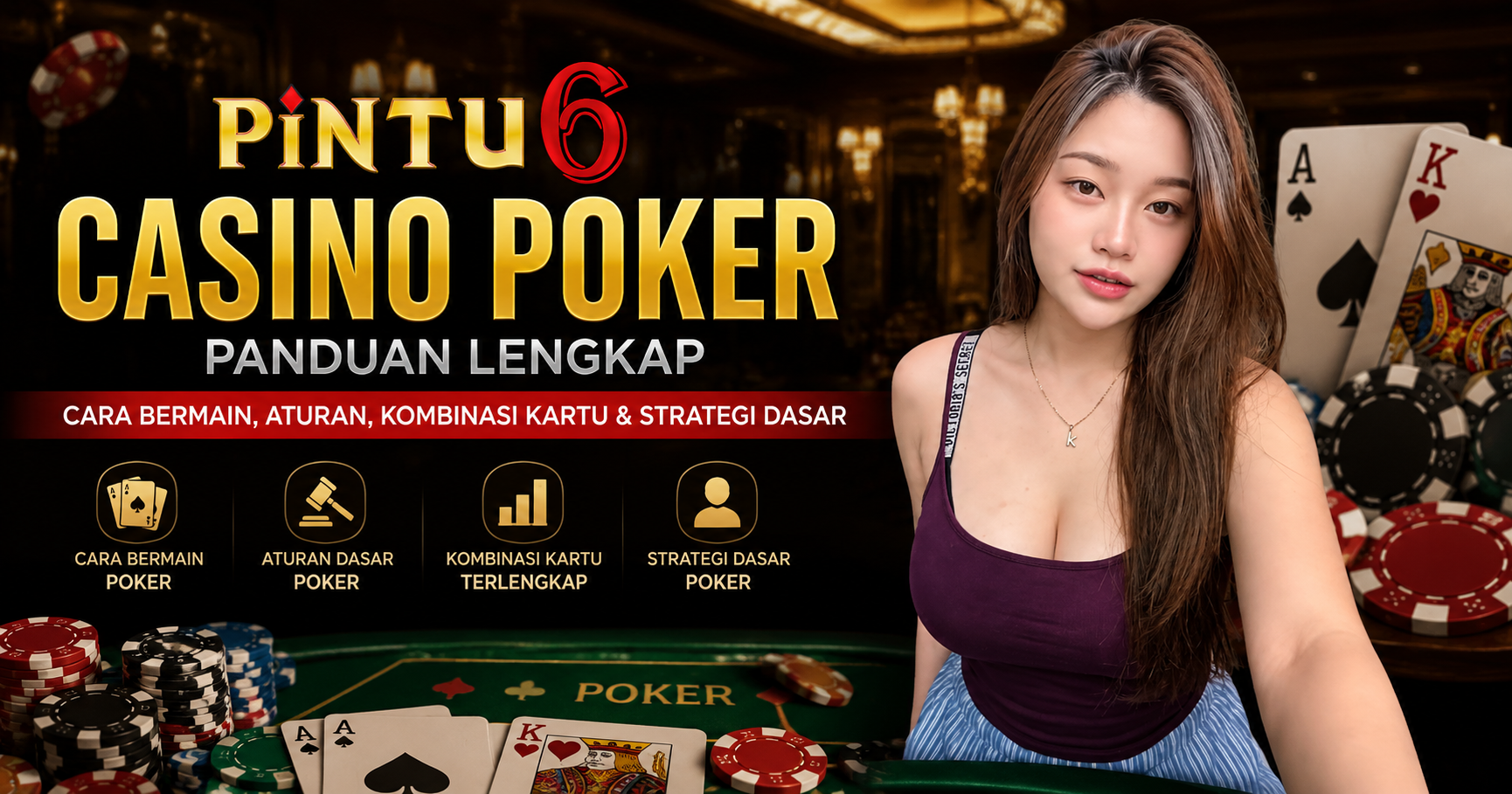 PINTU6 Casino | Poker: Cara Bermain, Aturan, dan Panduan Lengkap