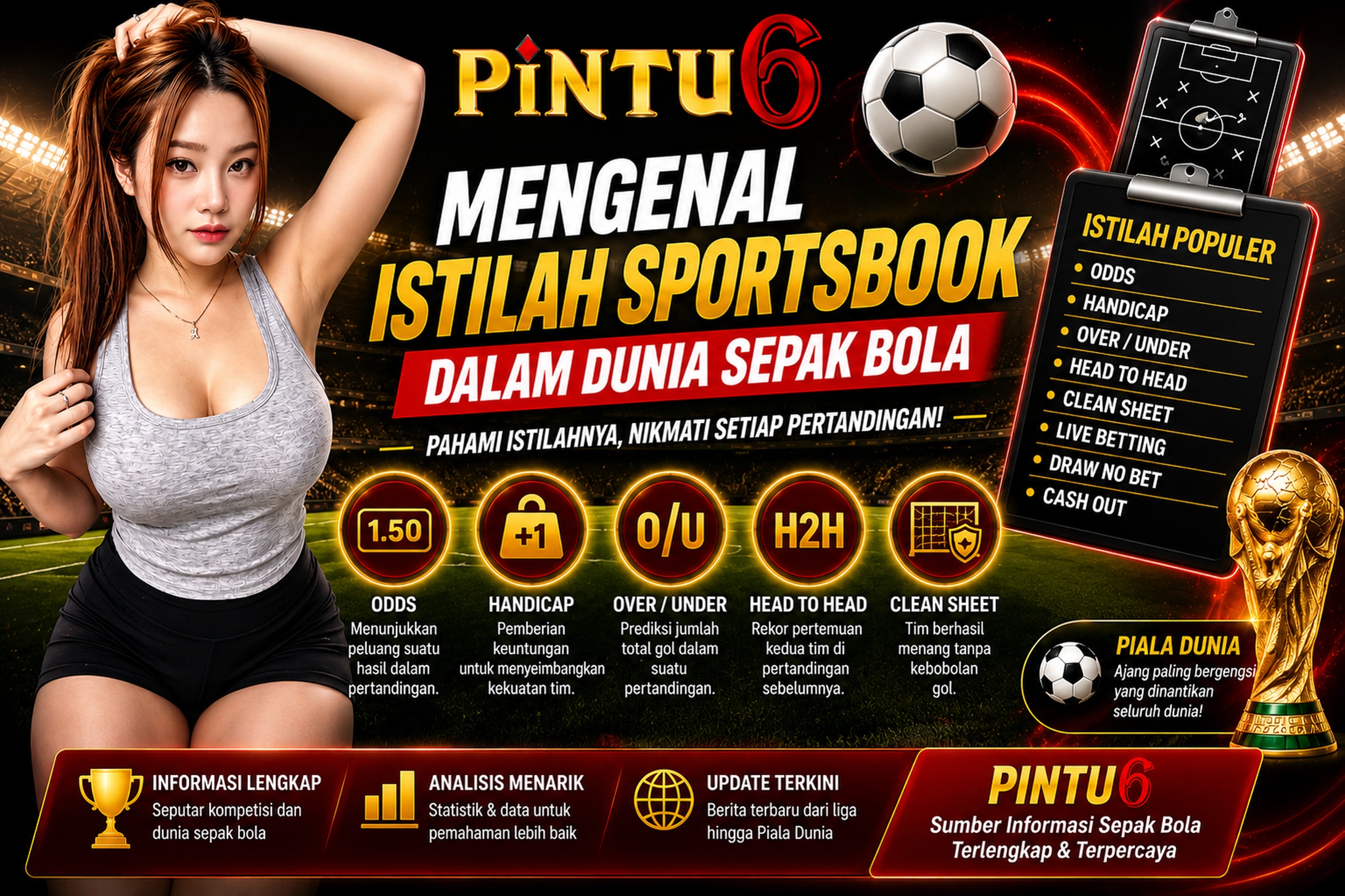 PINTU6 | Mengenal Istilah Sportsbook dalam Dunia Judi Bola